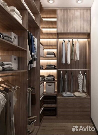 Гардеробная на заказ под ваш замер