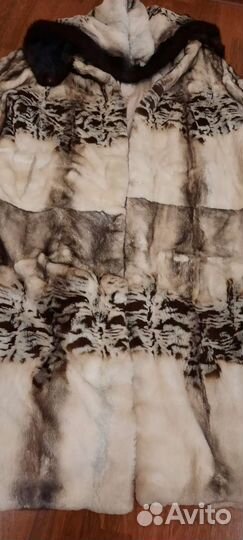 Шуба норковая с капюшоном 52 54