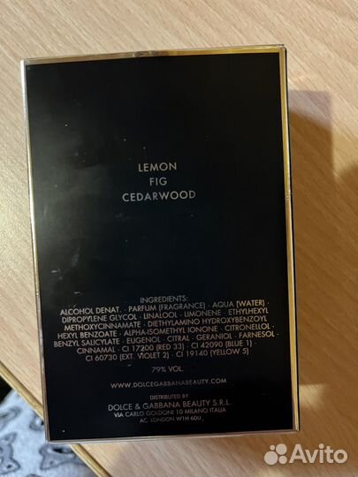 Парфюмерная вода мужская Dolce & Gabbana