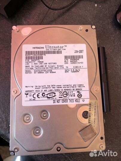 Жесткий диск hitachi
