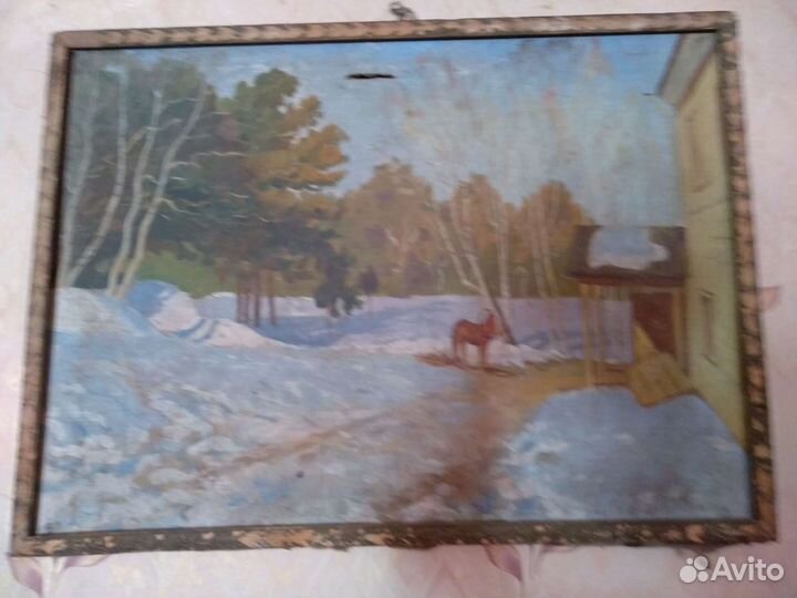 Картина, масло, холст, репродукция 80*60см