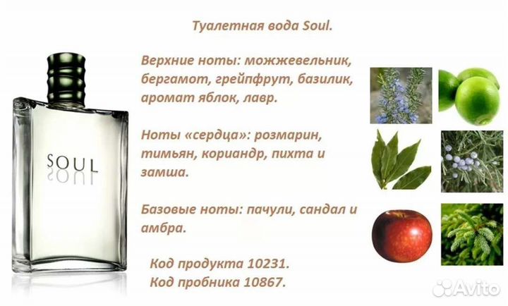 Туалетная вода Soul мужская