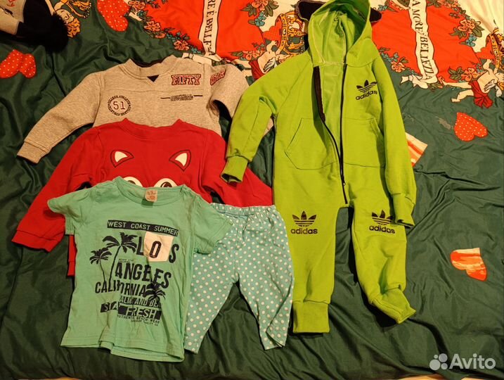 Вещи и обувь для мальчика пакетом