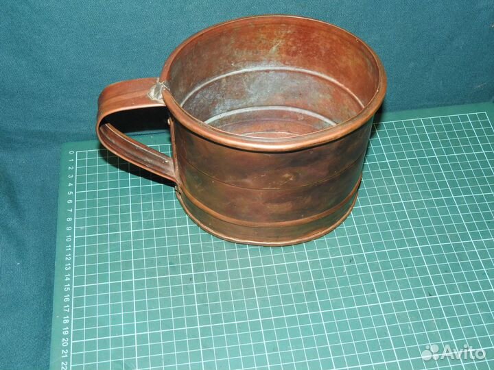 Ковш для бани медь старинный