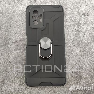 Чехол на Xiaomi Redmi Note 10 Pro трансформер (чер