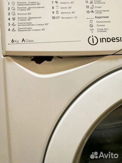 Стиральная машина бу indesit 6кг