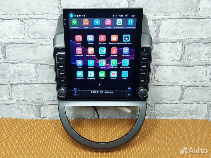 Магнитола 2/32 Kia Soul 1 дорест Tesla IPS