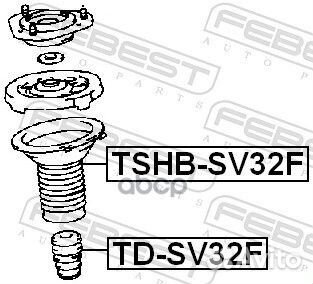 Пыльник переднего амортизатора tshbsv32F Febest