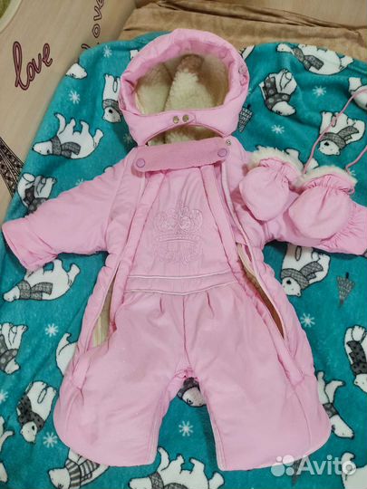 Зимний комбинезон для девочки