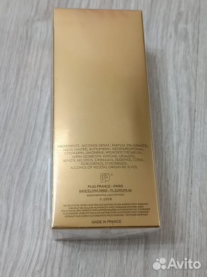 Туалетная вода Paco Rabanne 1 million