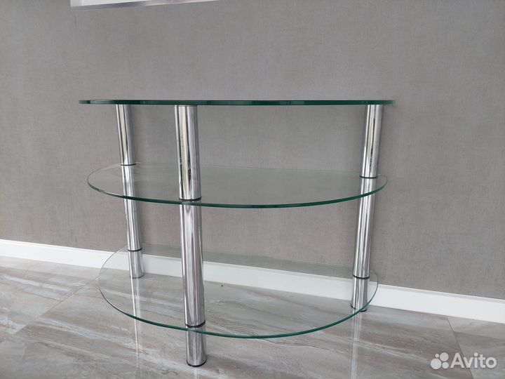 Стеклянная тумба под тв