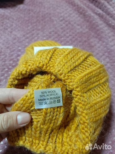 Шапка женская вязаная зима