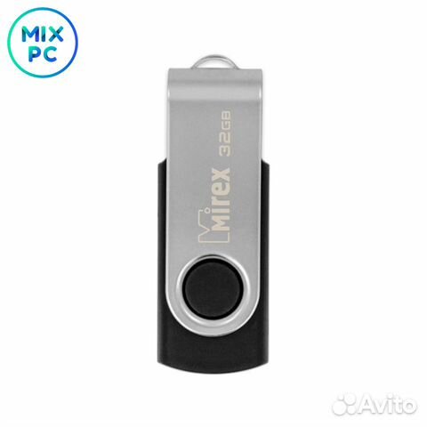 Флеш диск 32GB Mirex Swivel USB 2.0 Black объявление продам