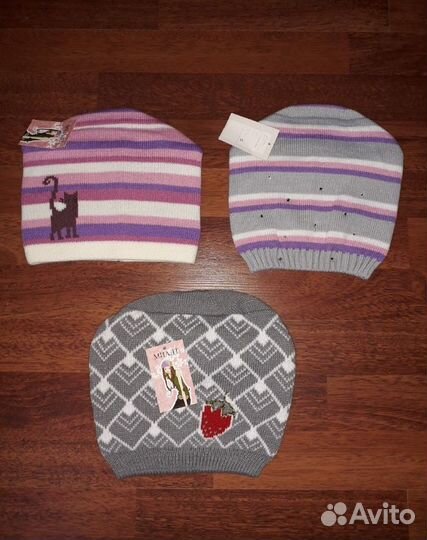 Новые шапки для мамы и дочки