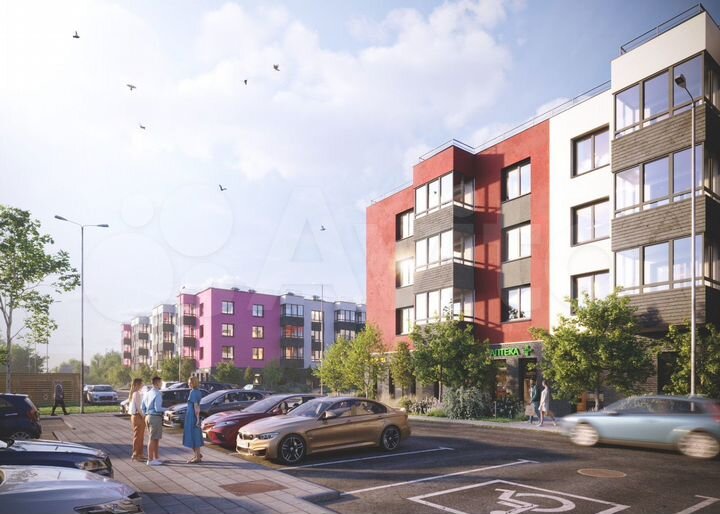 2-к. квартира, 43,1 м², 1/4 эт.