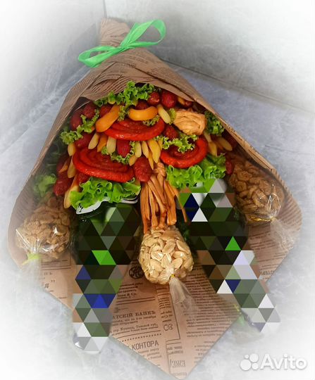 Букет мужской из колбасы
