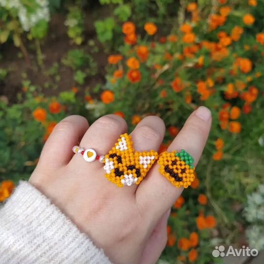 Кольцо из бисера