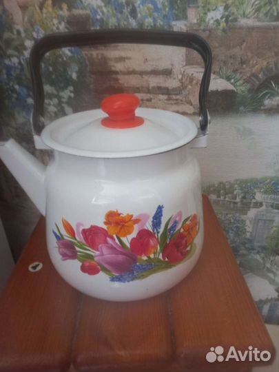 Чайник эмалированный 3,5 л. бу