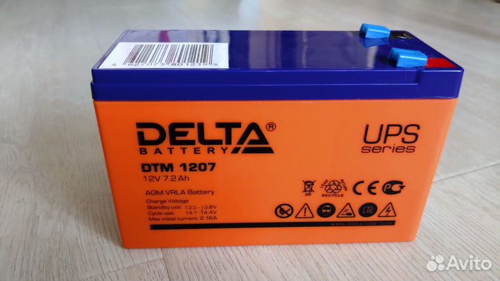 Аккумуляторная батарея Delta DTM 1207