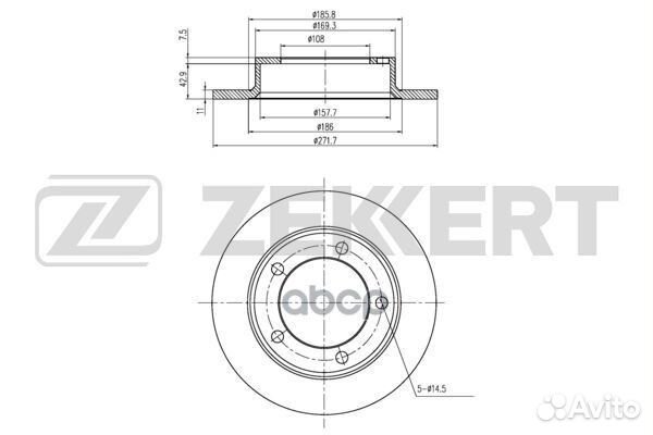 Диск торм. перед. VAZ Niva (2121 2123) 76- bs