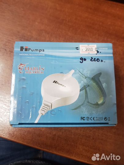 Бесшумный мини-компрессор для аквариума