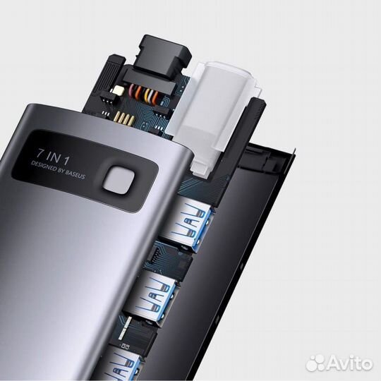 Хаб Baseus Metal Gleam Series 7-in-1