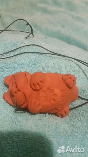 Кот свистулька ручная работа глиняный