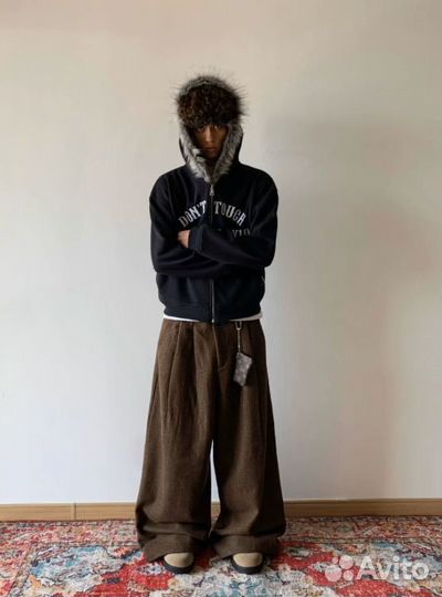 Зип худи Faux Far Hoodied Zip hoodie