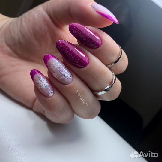 Маникюр с покрытием гель лак и укрепление