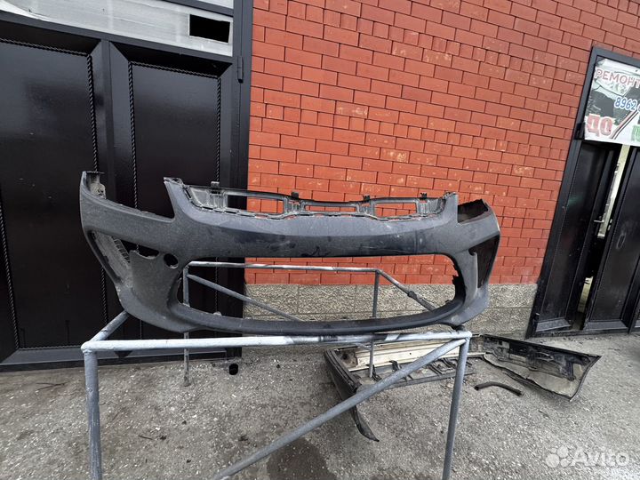 Задний бампер kia rio 4 черный