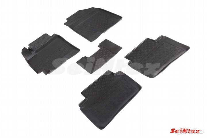 Резиновые коврики салона Hyundai Solaris / Kia Rio