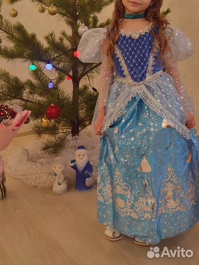 Новогодний костюм для девочки Платье Золушки