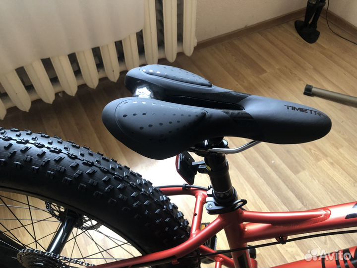 Велосипед фэтбайк. Time Try 120 красный. 24 колеса