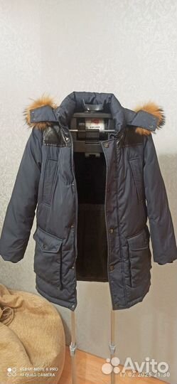 Куртка пуховик для мальчика 146