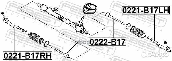 Наконечник рулевый правый Nissan Tiida 15 022