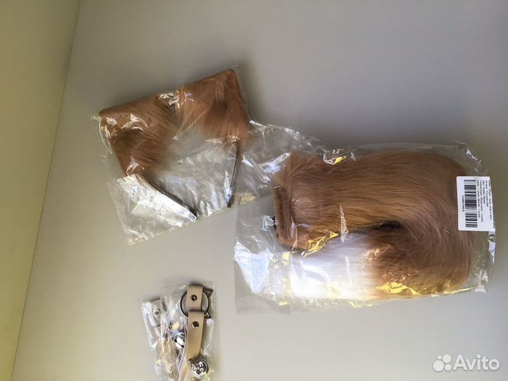 Карнавальный набор кошка, лиса ушки, хвост, чокер