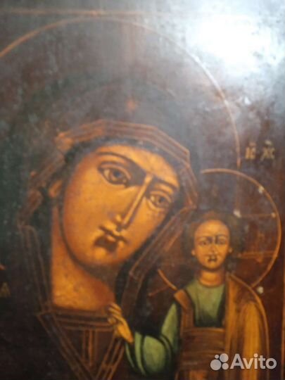 Икона. Казанская П. Б. 31/26 см. Оклад