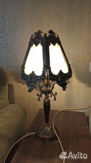 Набором. Лампа, и др. винтаж. бронза латунь СССР