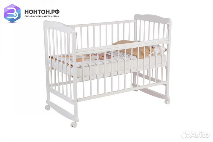 Кроватка детская Белла белая
