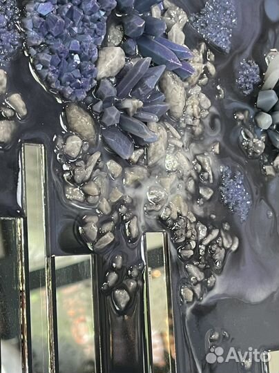 Интерьерное зеркальное панно