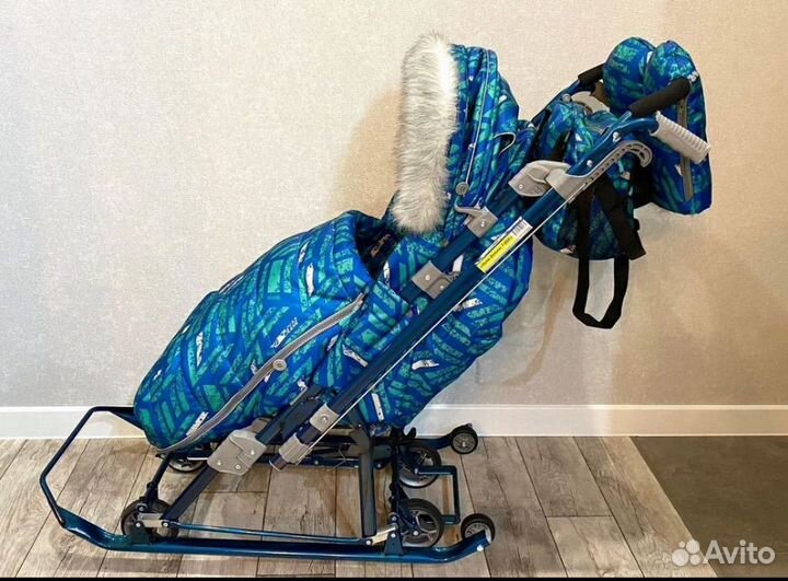 Санки коляска nika 7 8sk