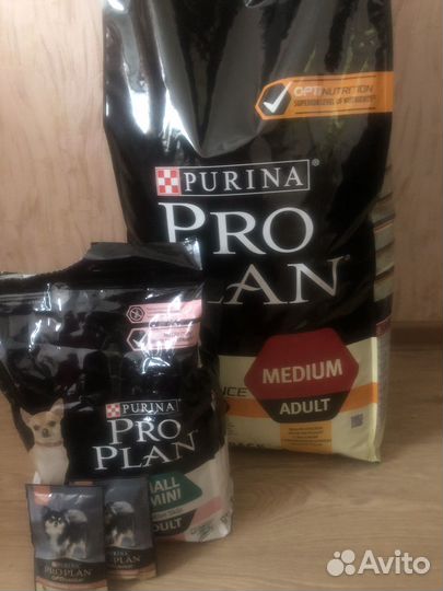 Корм для собак purina PRO plan