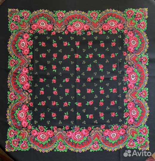 Павловопосадский платок шерсть