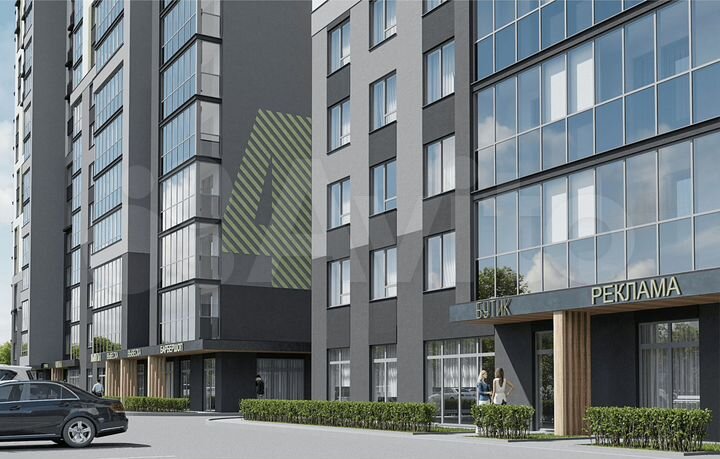 2-к. квартира, 69,4 м², 12/15 эт.