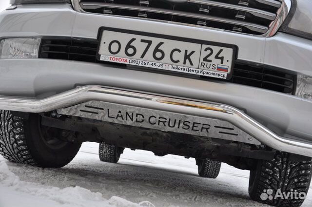 Защита переднего бампера Land Cruiser 200 2008