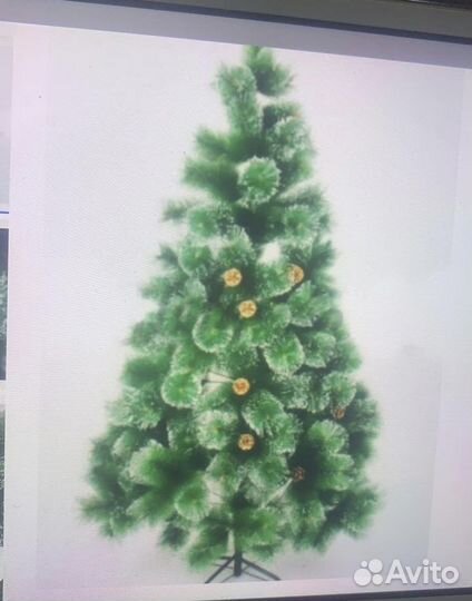 Елка сосна искусственная заснеженная 180см новая