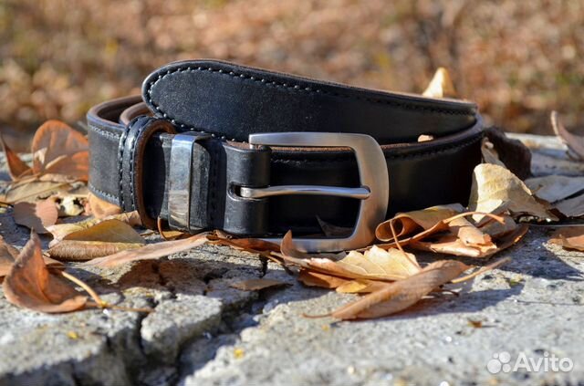 Мужской кожаный ремень