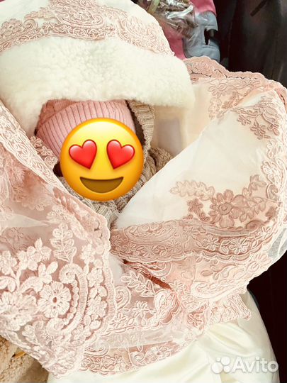 Конверт на выписку зимний для девочки