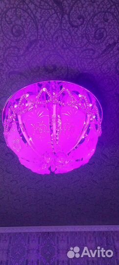 Люстра потолочная светодиодная с пультом