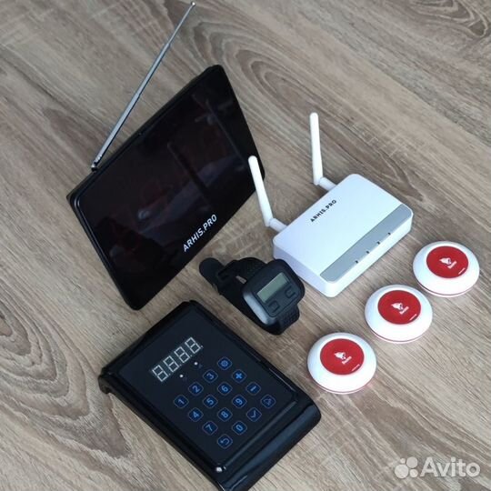 Кнопка вызова администратора, персонала с часами